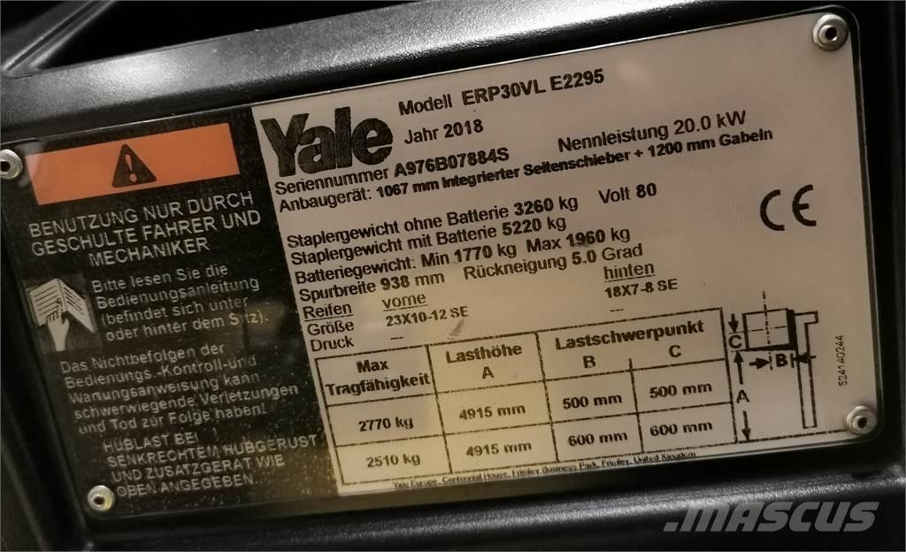 Yale ERP30VL Electric Forklifts