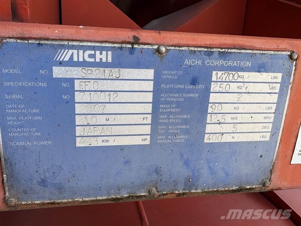 Aichi Sp21aj Telescopic boom lifts