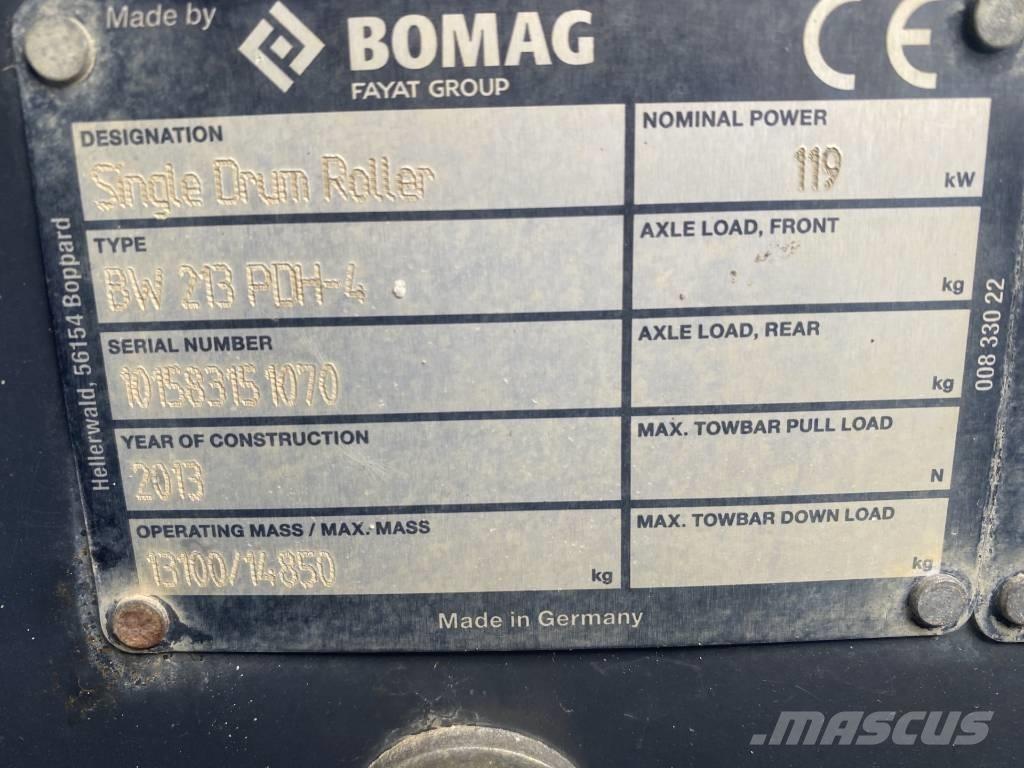Bomag BW 213 P D H-4 Single drum rollers