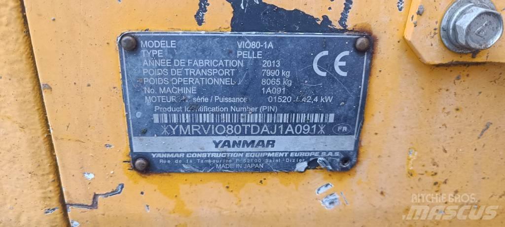Yanmar Vio 80-1A Mini excavators  7t - 12t