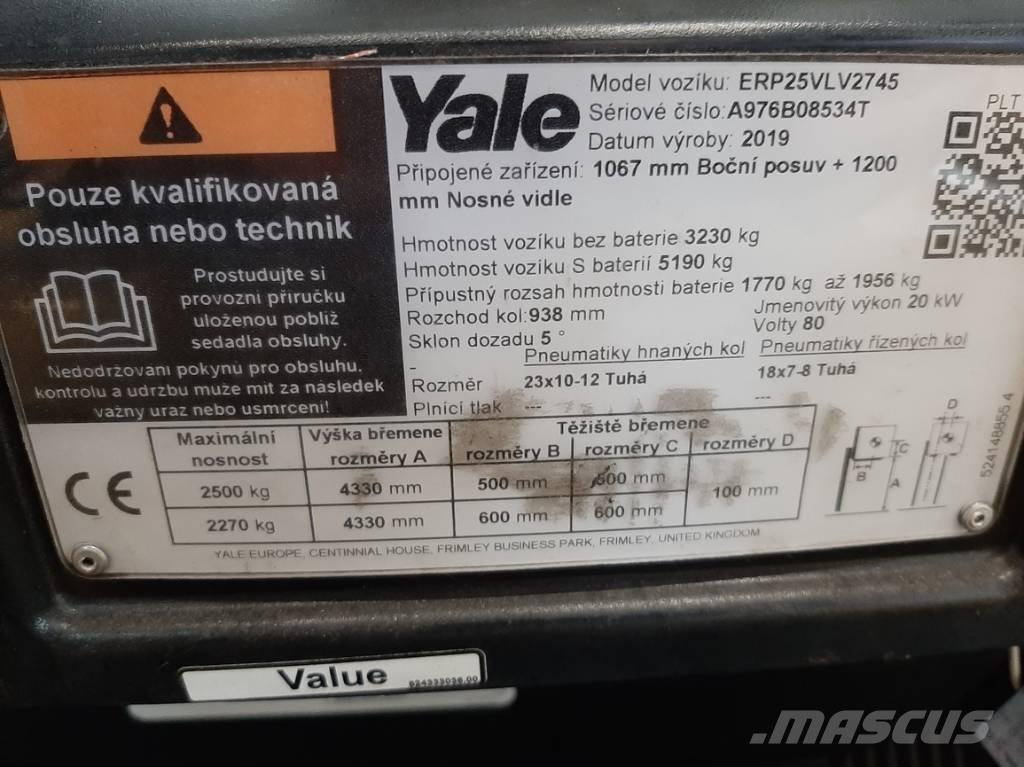 Yale ERP 25 VL Electric Forklifts
