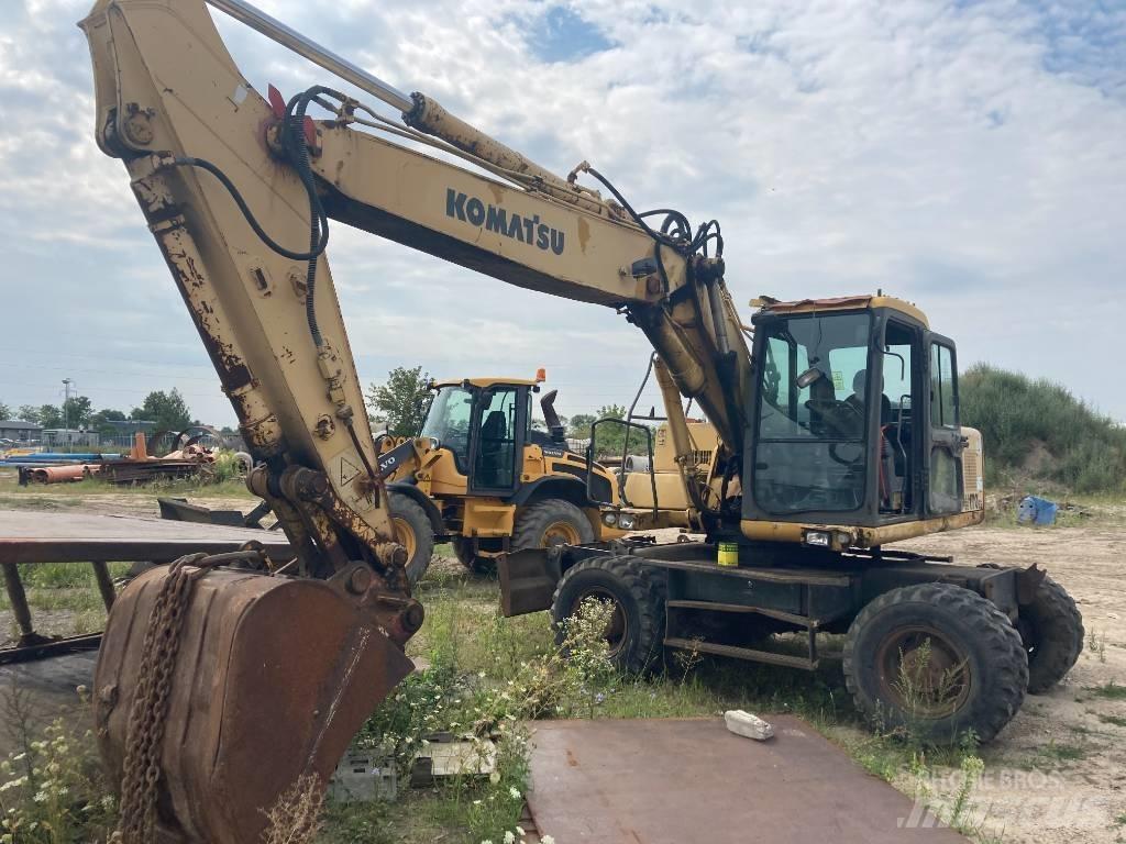 Komatsu PW 170 Wheeled Excavators