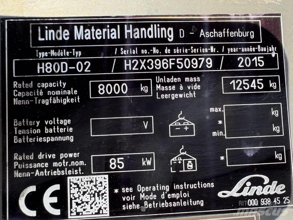 Linde H 80 D Diesel Forklifts