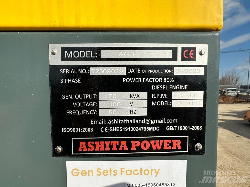 Ashita AG3-70E Diesel Generators