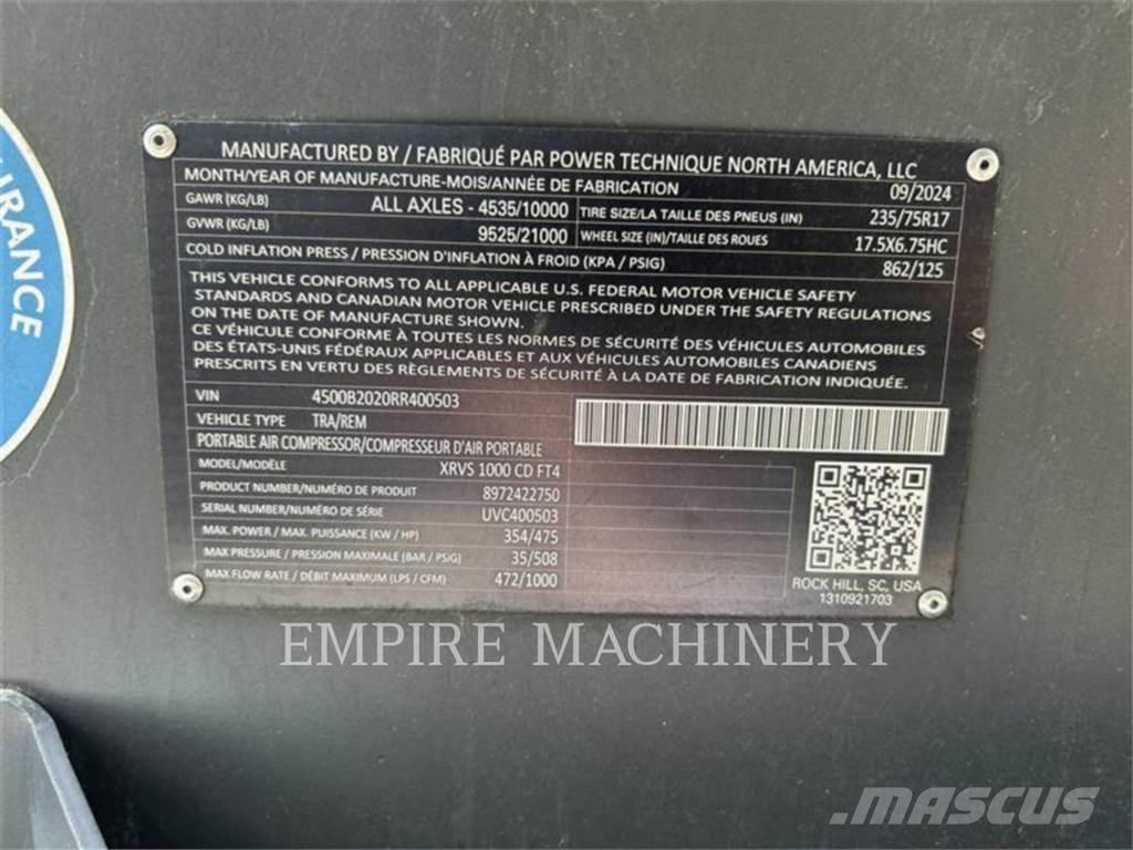 Atlas Copco XRVS1000CD Compressors