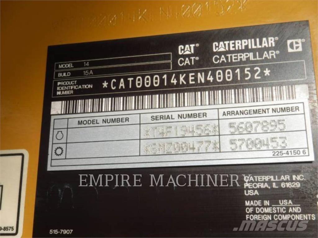 CAT 14-15 Motor Graders