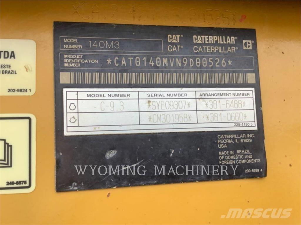 CAT 140M3 Motor Graders