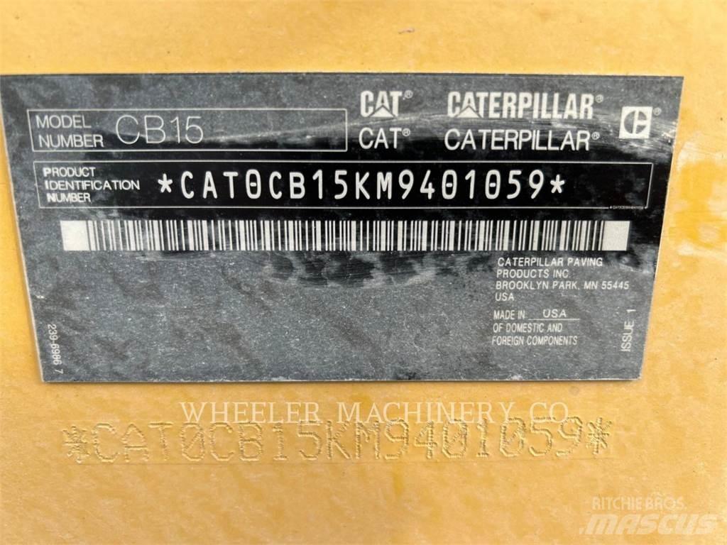 CAT CB15 CW VV Twin drum rollers