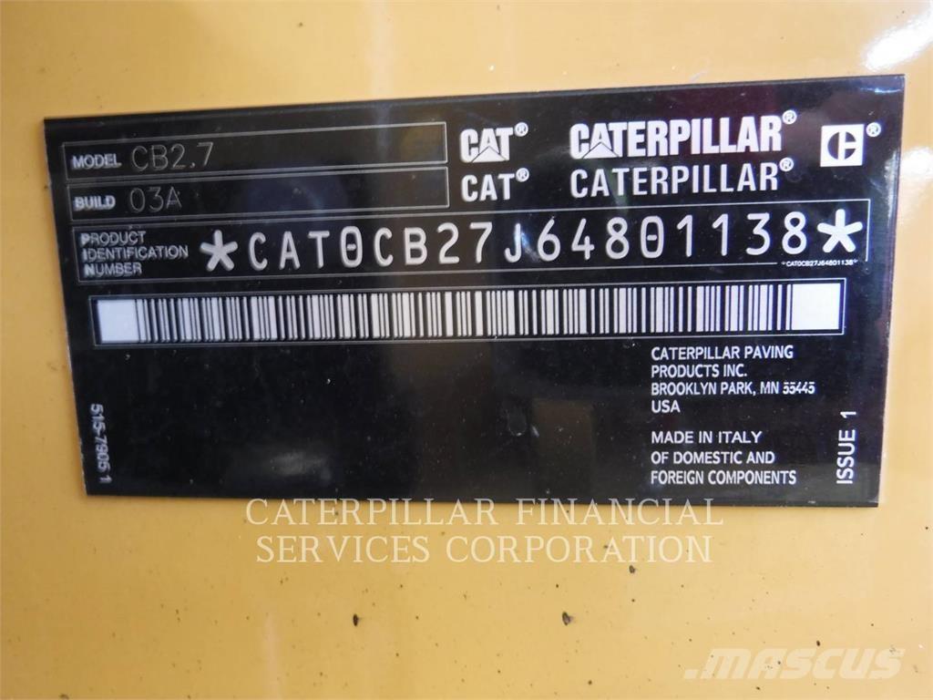 CAT CB2.703 Twin drum rollers