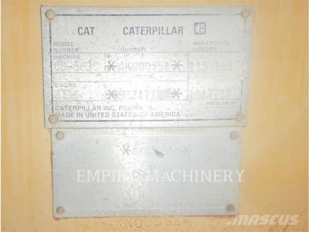CAT CS563C Single drum rollers