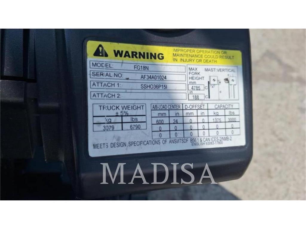 CAT FG18N Misc Forklifts