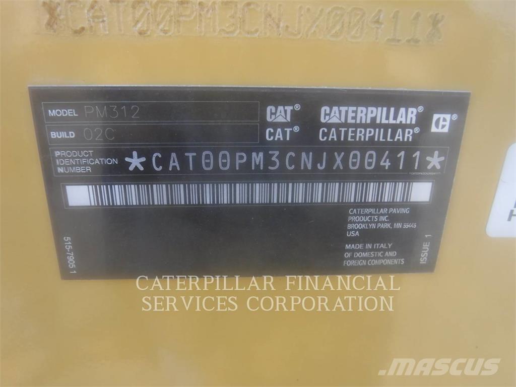 CAT PM312-02 Asphalt cold milling machines