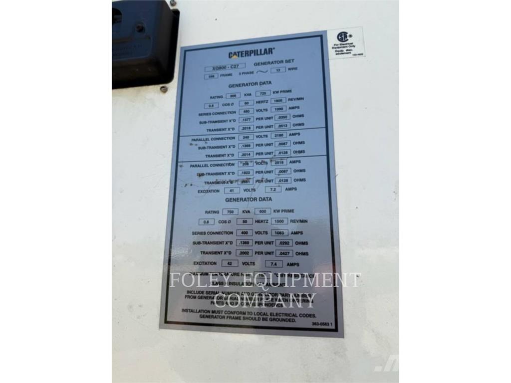 CAT XQ800 Other Generators