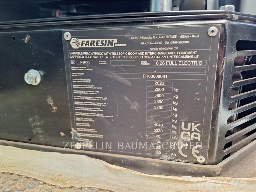 Faresin 6.26E Telescopic Handlers