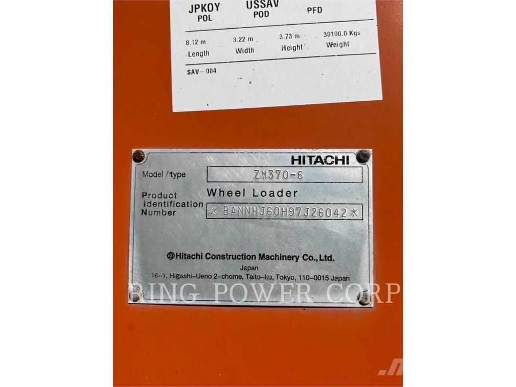 Hitachi ZW3706-6 Wheel Loaders