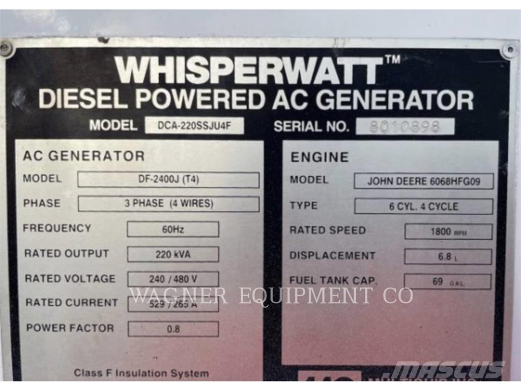 MultiQuip DCA220SSJU4F Other Generators