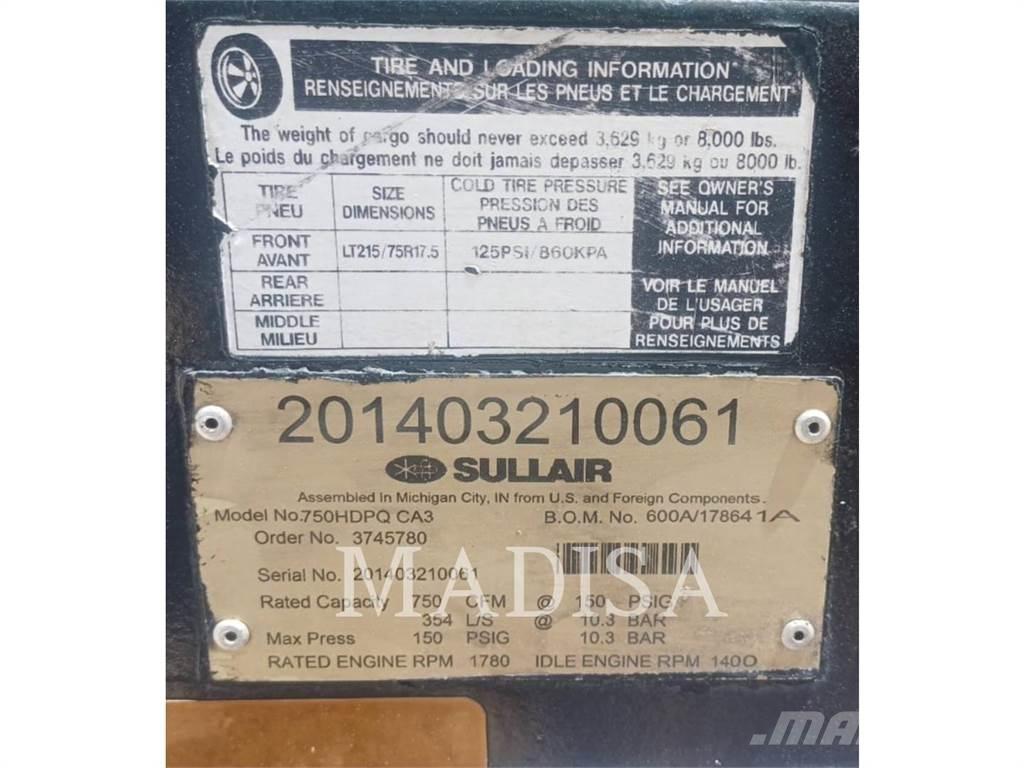 Sullair 750H DPQ Air Compressor