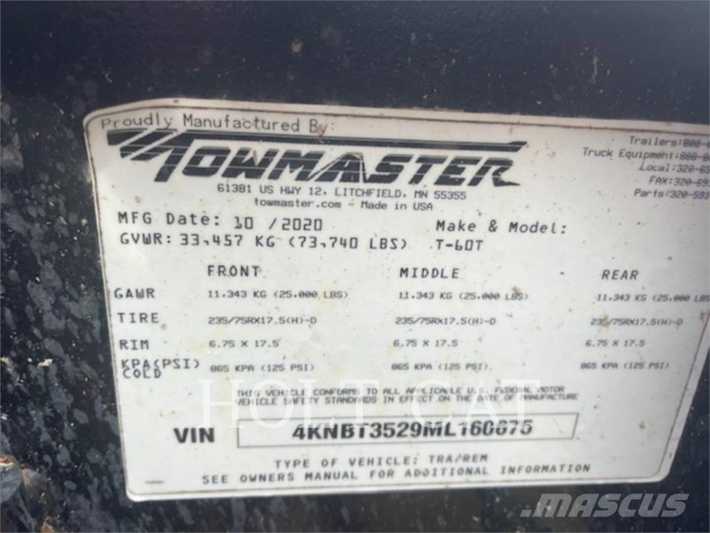 TOWMASTER T-60T Other Trailers