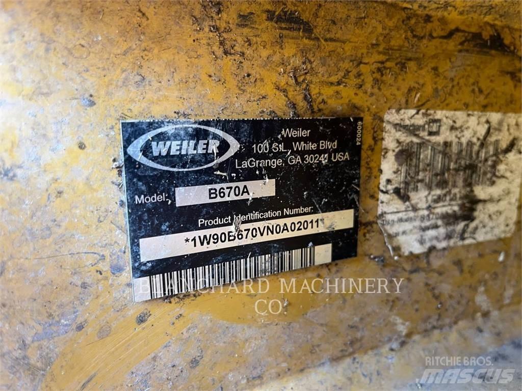 Weiler B670A Feller Bunchers