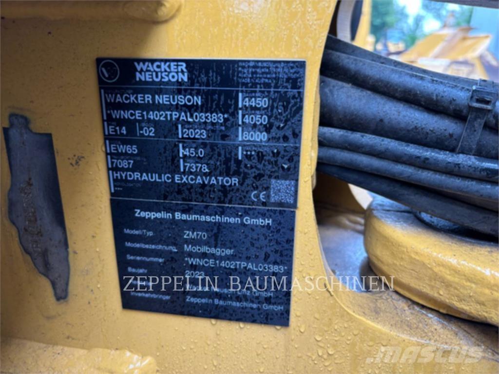 Zeppelin ZM70 Wheeled Excavators
