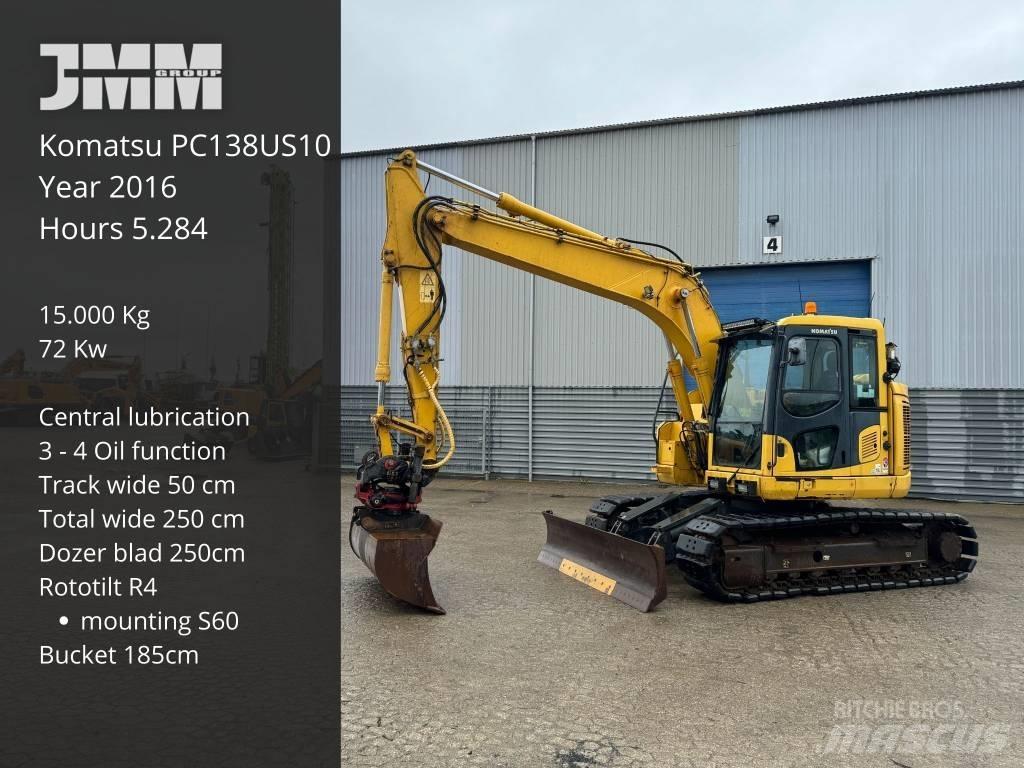 Komatsu PC 138 US-10 Crawler Excavators