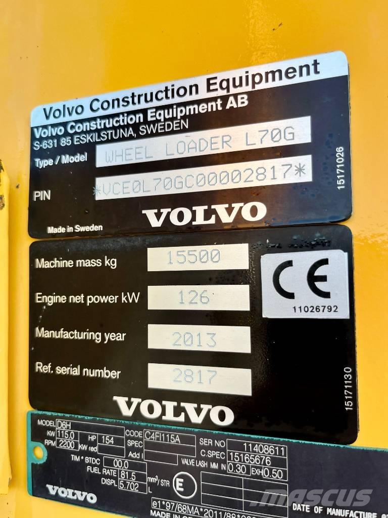 Volvo L 70 G Wheel Loaders