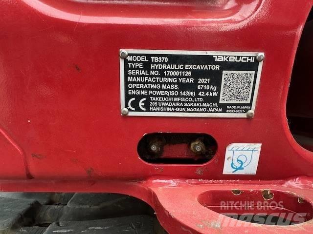 Takeuchi TB 370 Mini excavators  7t - 12t