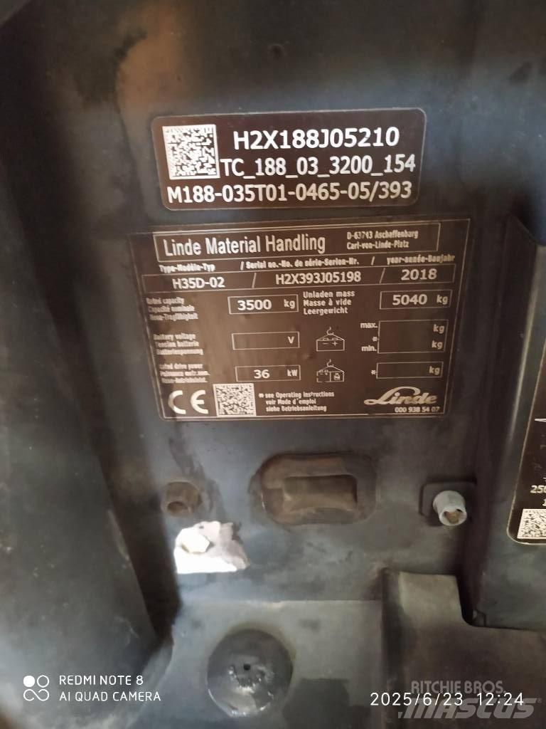 Linde H 35 D Diesel Forklifts
