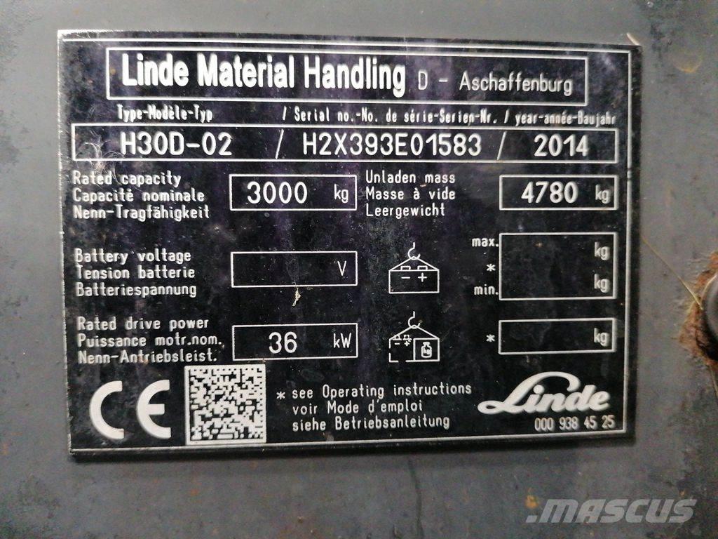 Linde H30D-02 Diesel Forklifts