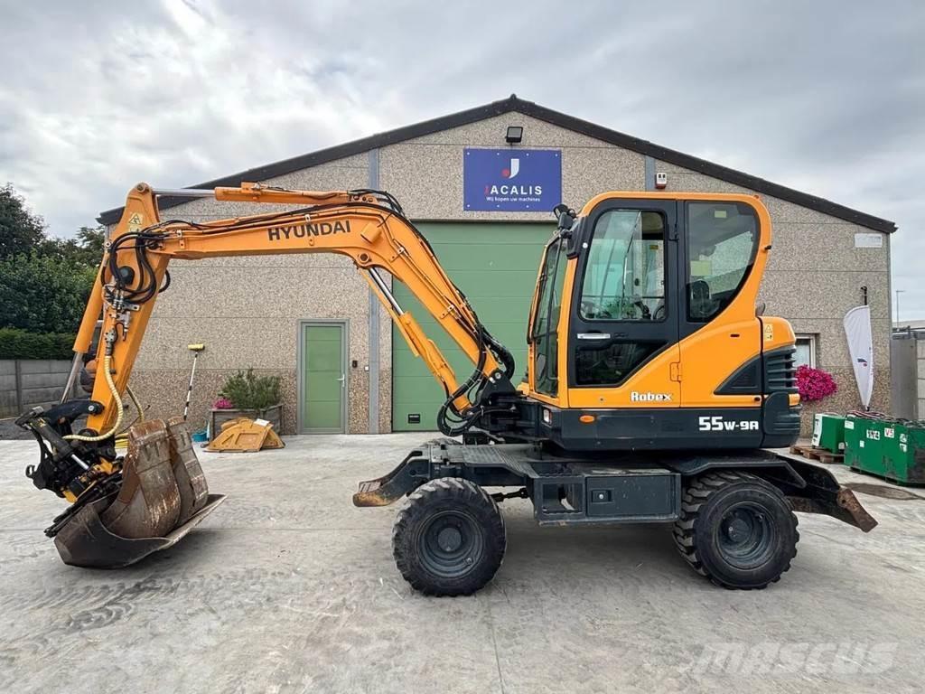 Hyundai R55W-9A Wheeled Excavators