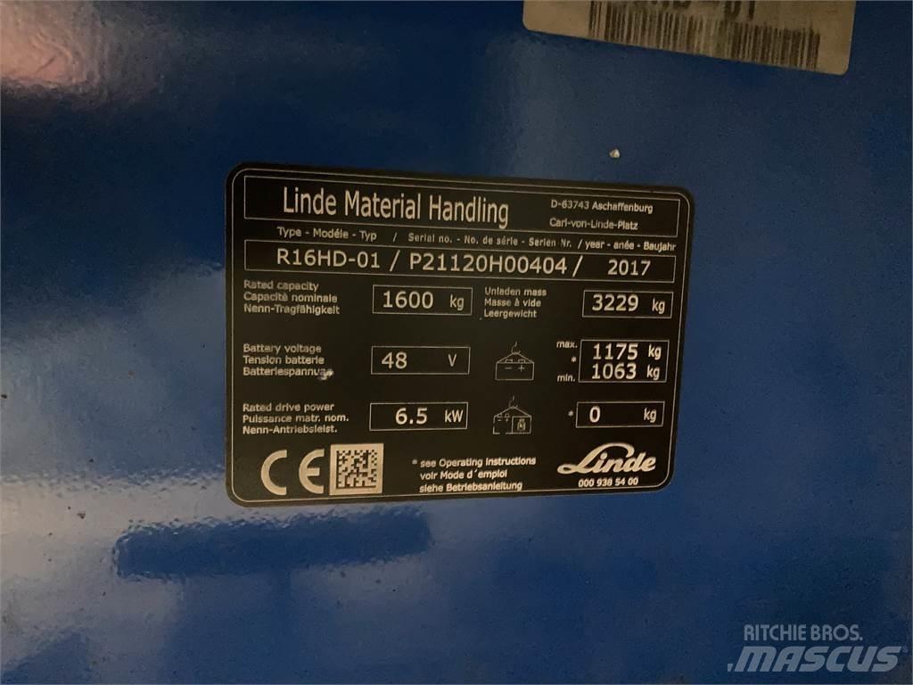 Linde R16HD Reach trucks