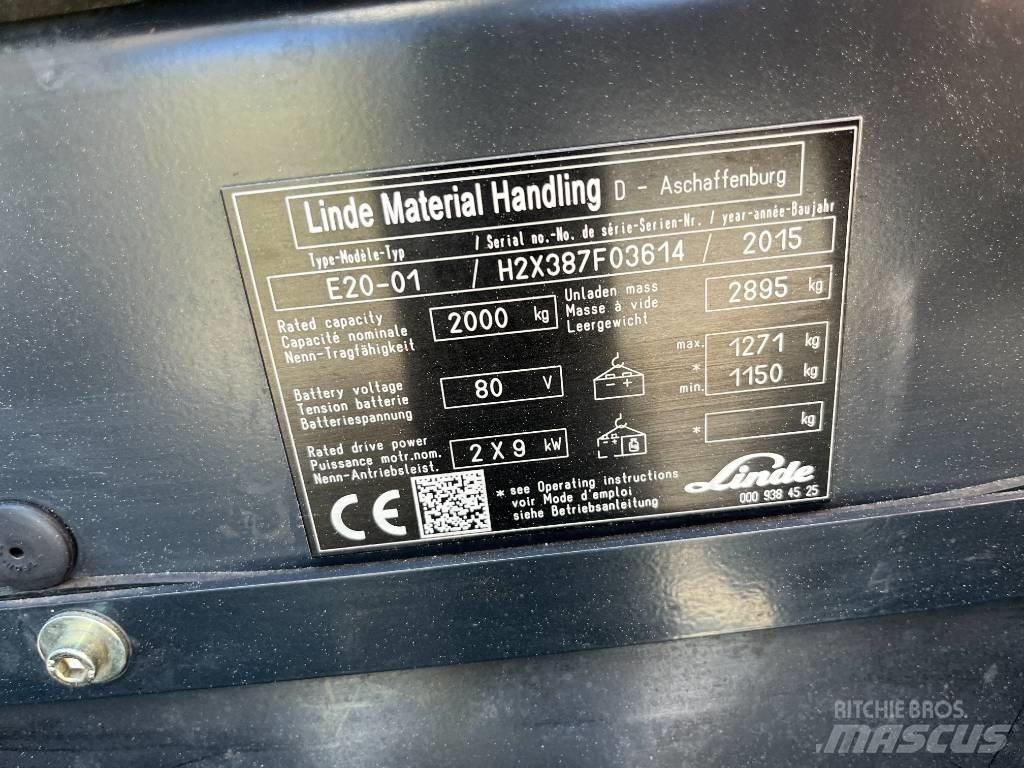 Linde E20-01 Electric Forklifts