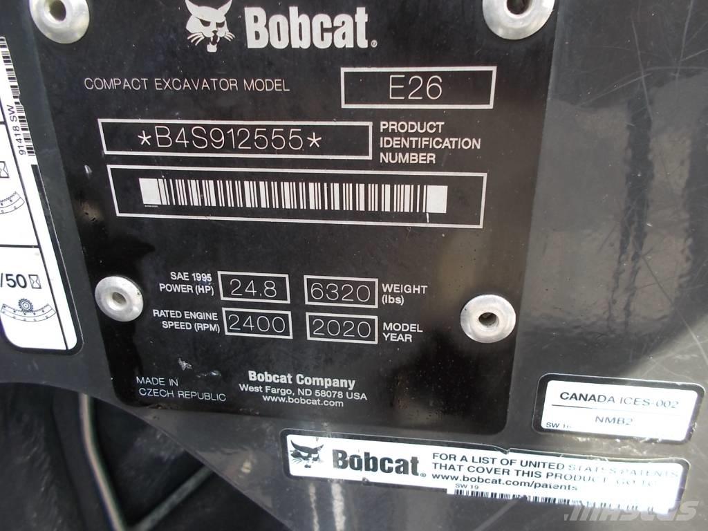 Bobcat E26GM Mini Excavators <7t (Mini Diggers)
