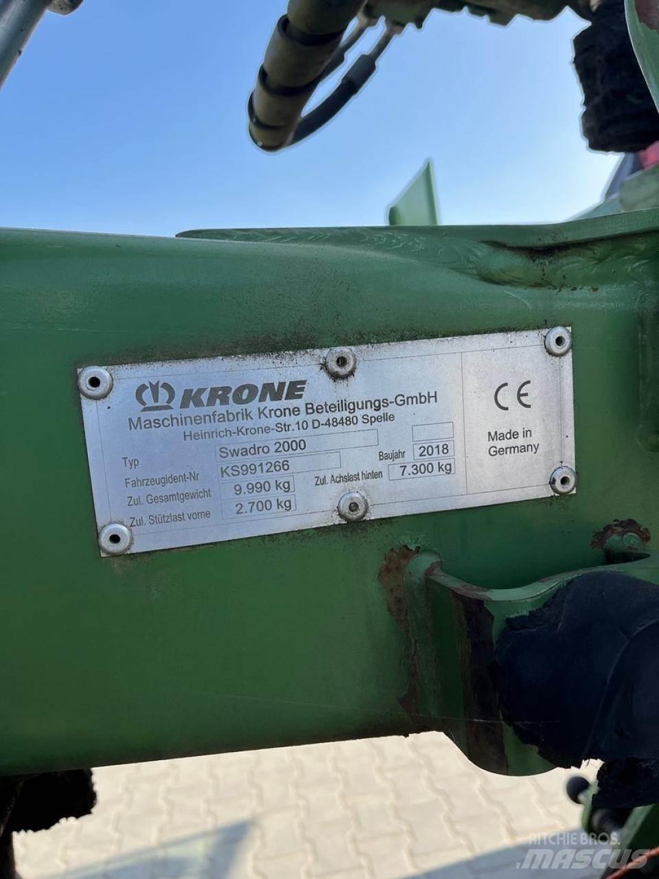 Krone Swadro 2000 Swathers \ Windrowers