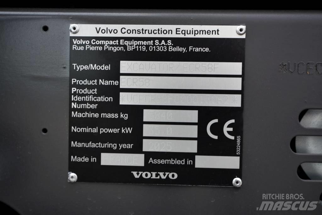 Volvo ECR 58 F Mini Excavators <7t (Mini Diggers)