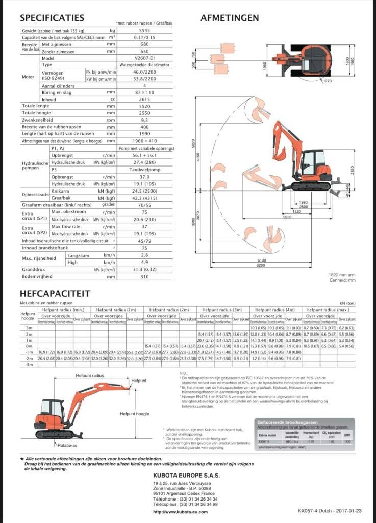 Kubota KX057-4 Mini Excavators <7t (Mini Diggers)