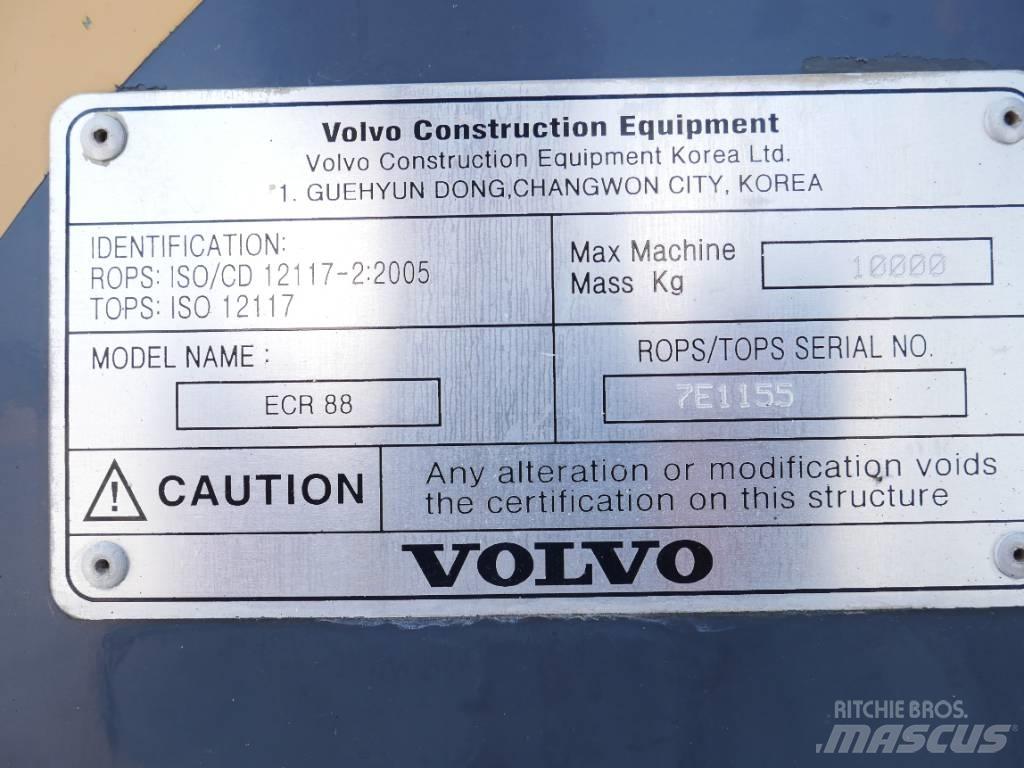 Volvo ECR 88 Mini excavators  7t - 12t