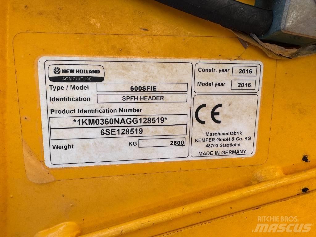 Kemper 600 SFIE Harvester Headers