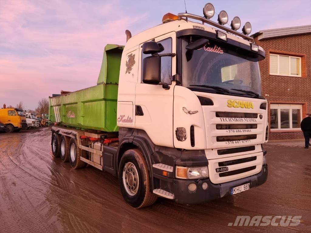 Scania R480 8x4 Skip loader trucks