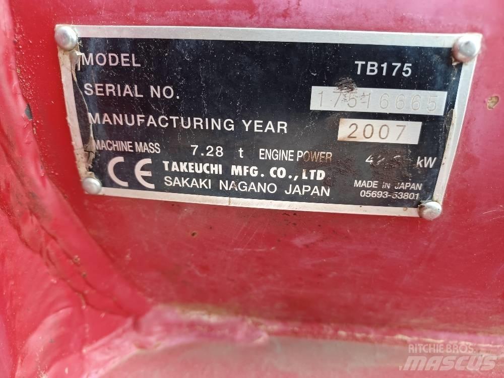 Takeuchi TB175 Mini excavators  7t - 12t