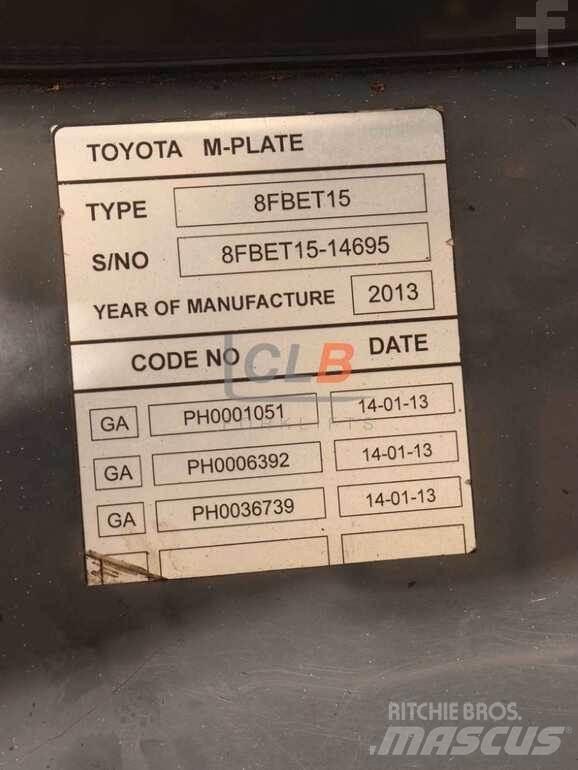 Toyota 8 FBET 15 Misc Forklifts