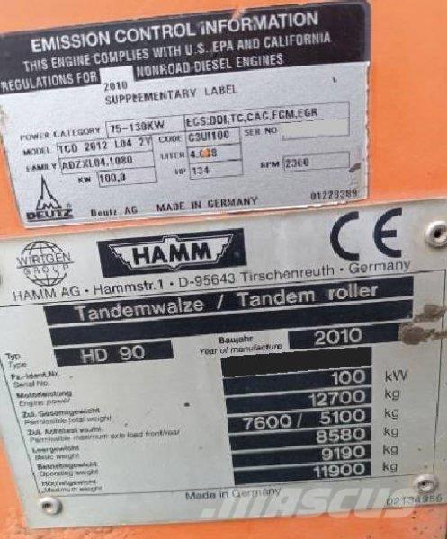 Hamm HD 90 Other