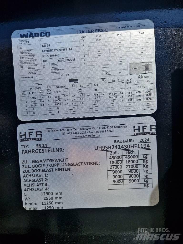 HFR Kontainerchassi Container trailers