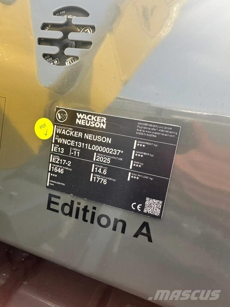 Wacker Neuson EZ 17 Mini Excavators <7t (Mini Diggers)
