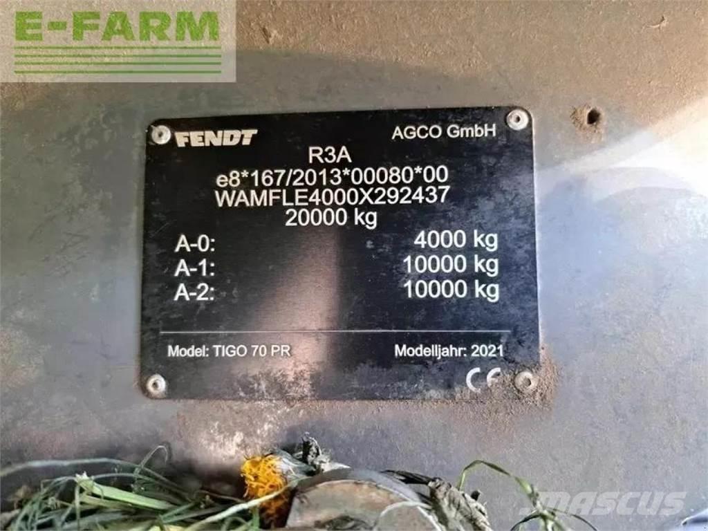 Fendt tigo 70 pr Other Trailers