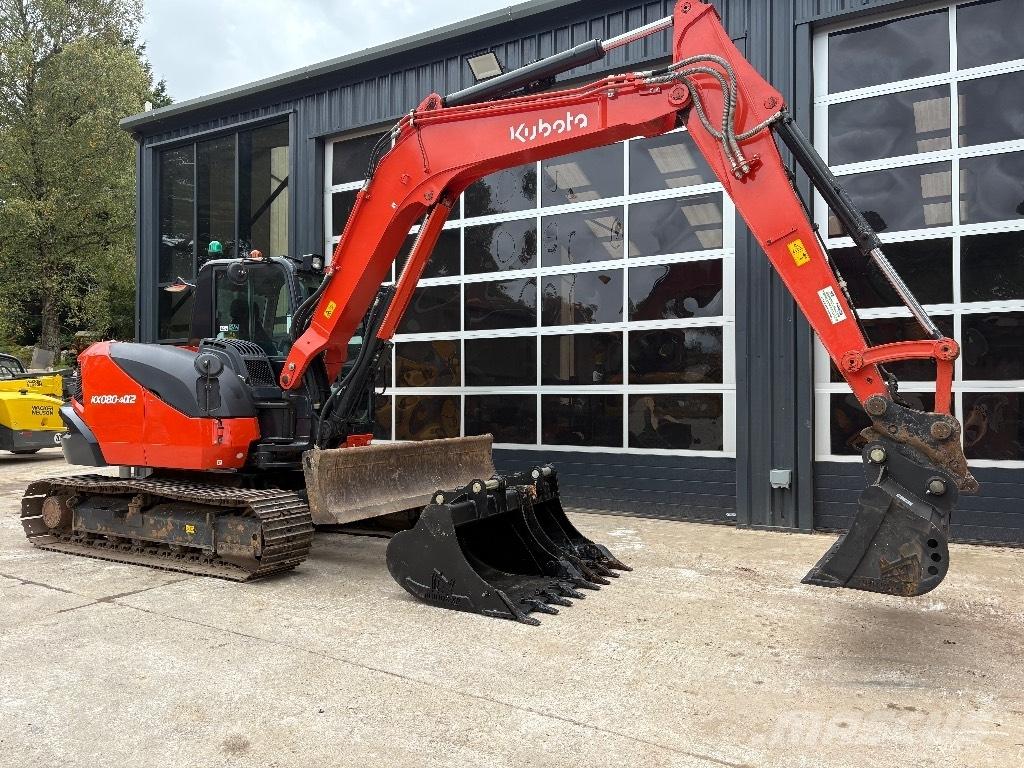 Kubota KX 080 Mini excavators  7t - 12t