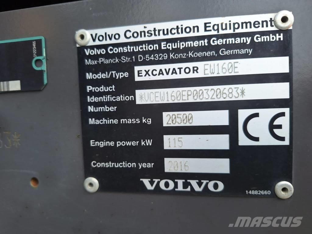 Volvo EW 160 E Wheeled Excavators