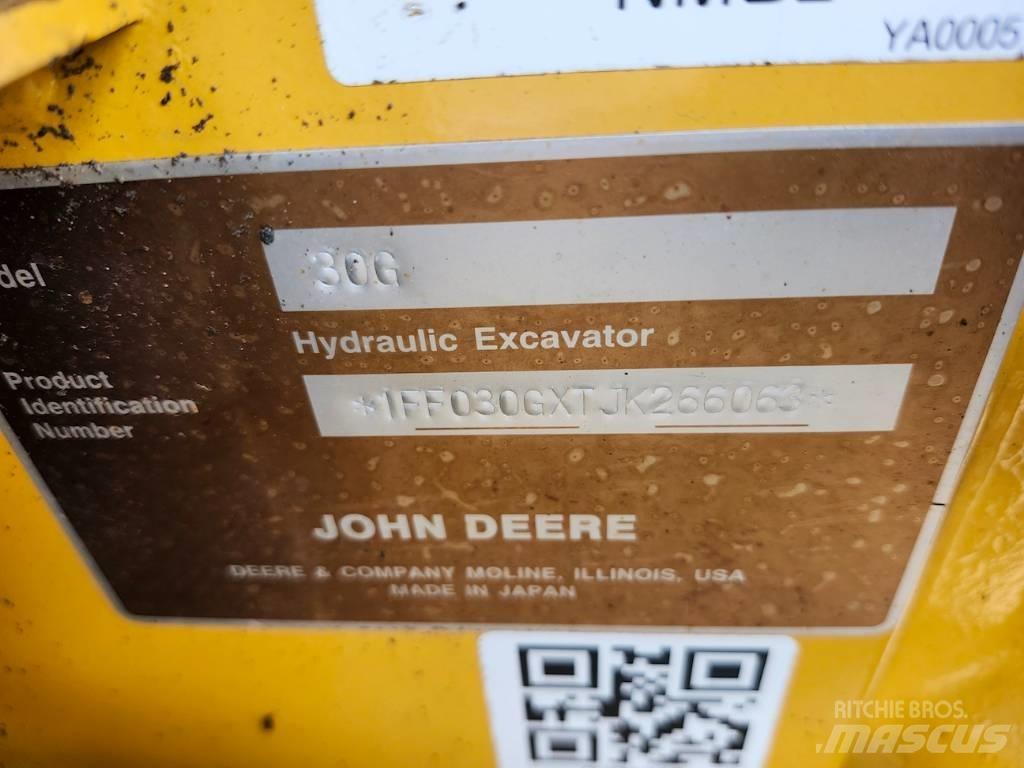 DEERE 30G Mini Excavators <7t (Mini Diggers)