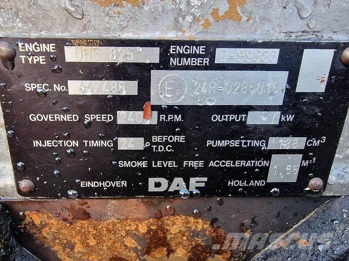  Engines DHS 825 Other Components