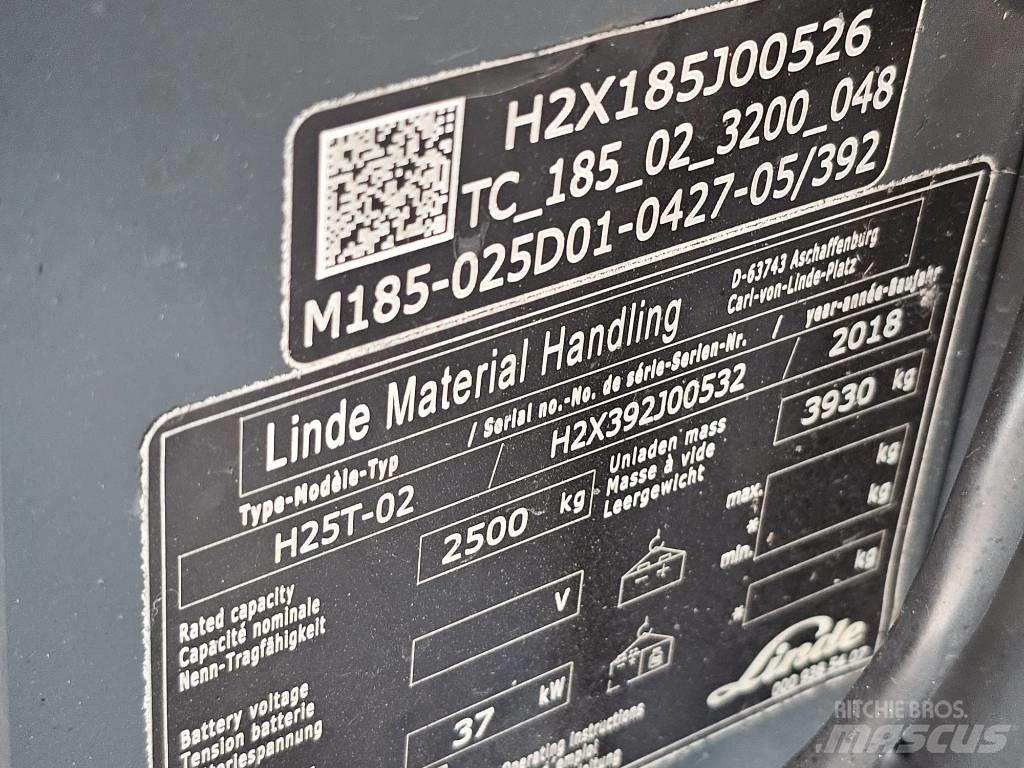 Linde H25T-02 LPG trucks